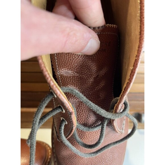 MSRP $615 Heschung Irving Chukka Boots Brown UK 7 1/2 Leather Boots Rubber Soles main image 12